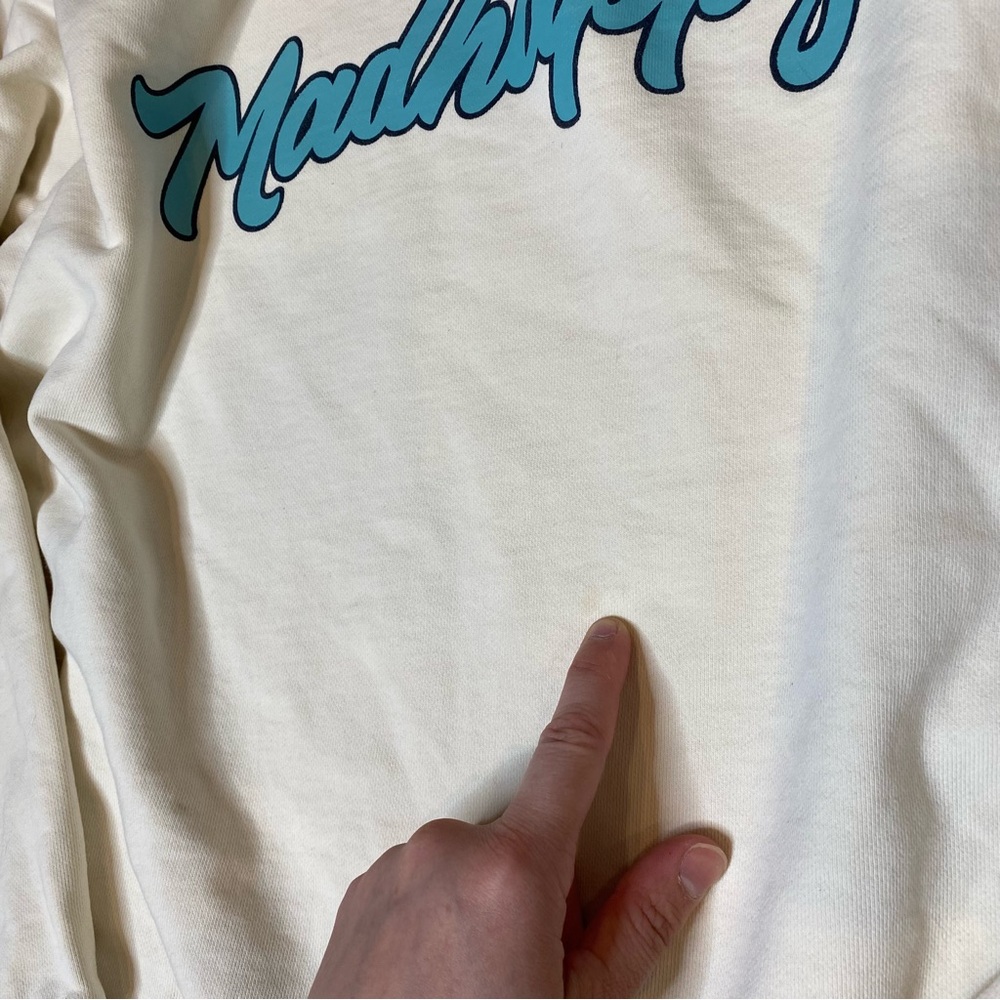 Madhappy Off White Turquoise Campus Crewneck Sweatpant set size medium & large - Picture 6 of 15